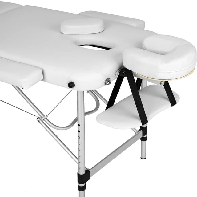 Tectake 3-Zone Massage Table with 5cm Padding and Aluminum Frame