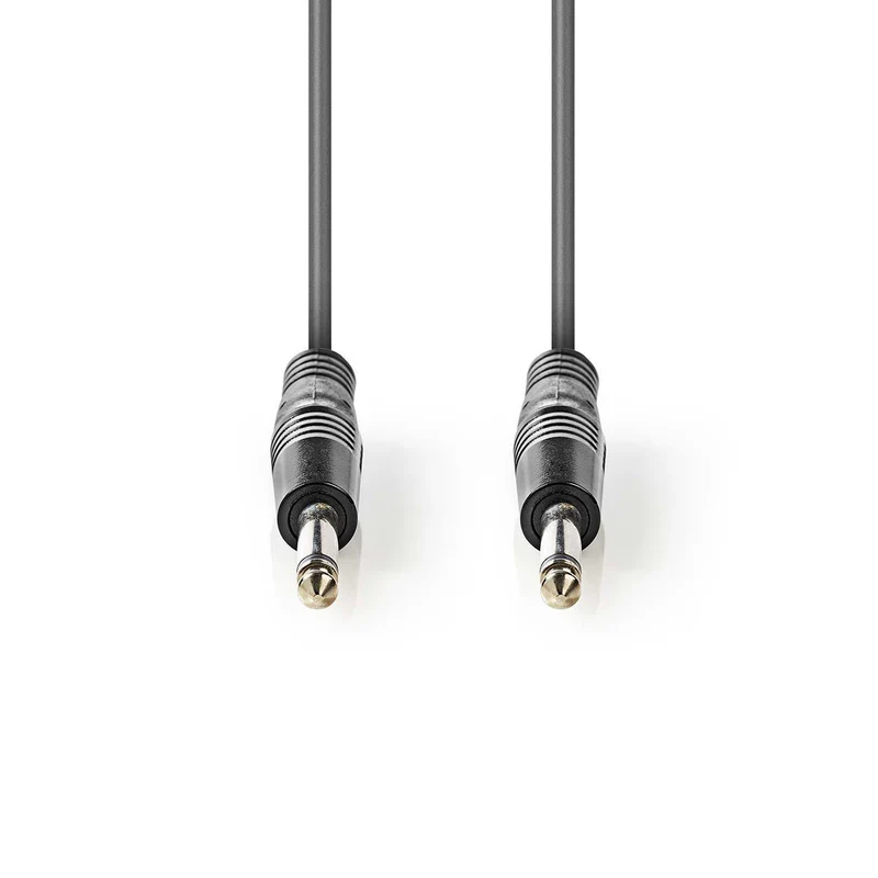 Mono-Audiokabel 6,35 mm Male - 6,35 mm Male - Vernikkeld