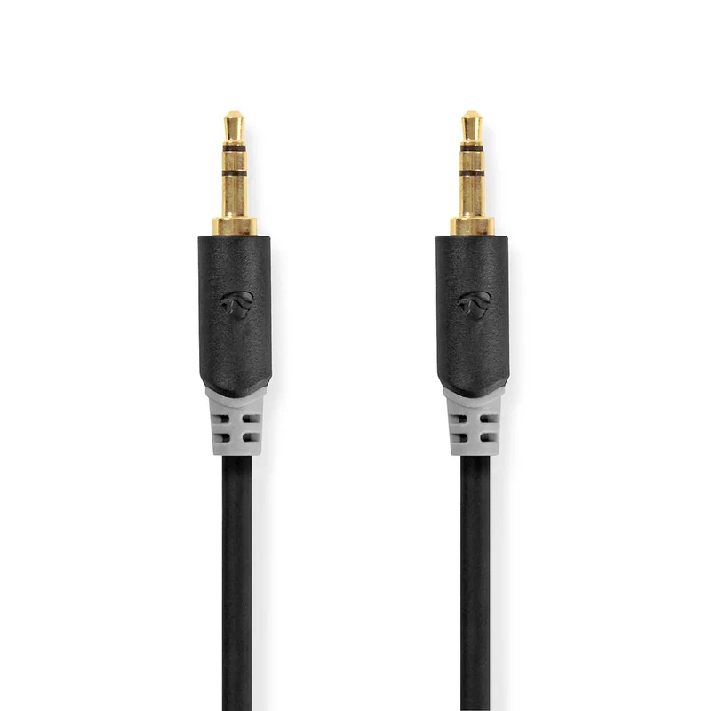 Stereo-Audiokabel 3,5 mm Male - 3,5 mm Male - Verguld