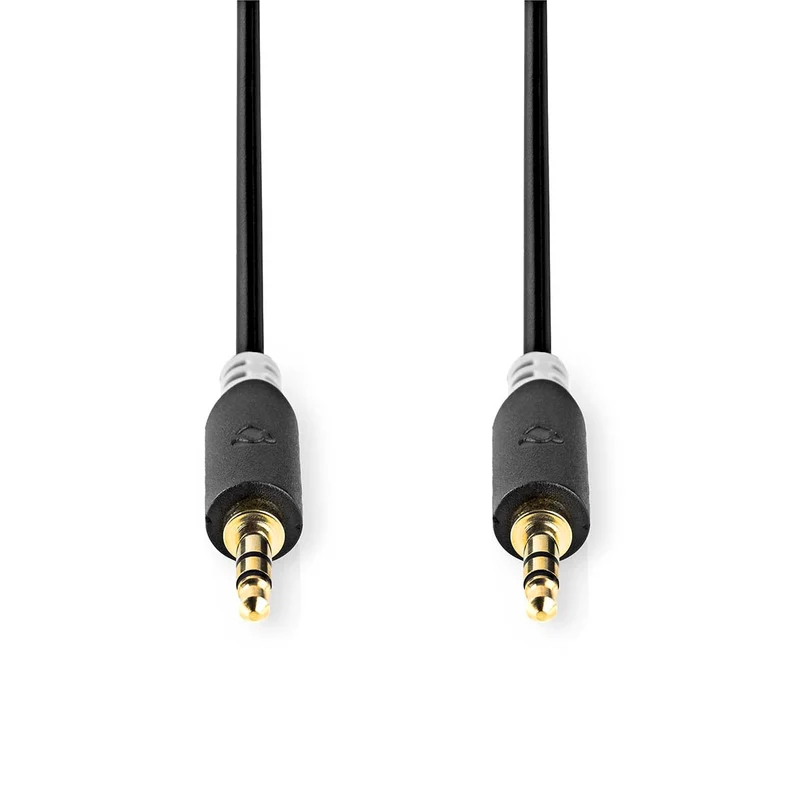 Stereo-Audiokabel 3,5 mm Male - 3,5 mm Male - Verguld