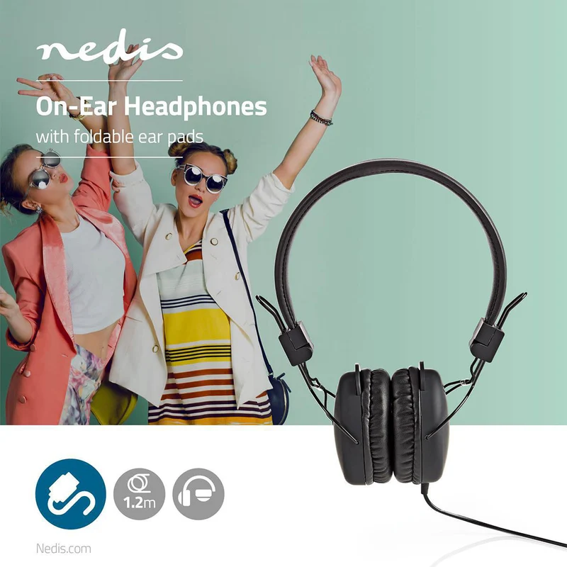 Bedrade On-ear Koptelefoon Zwart