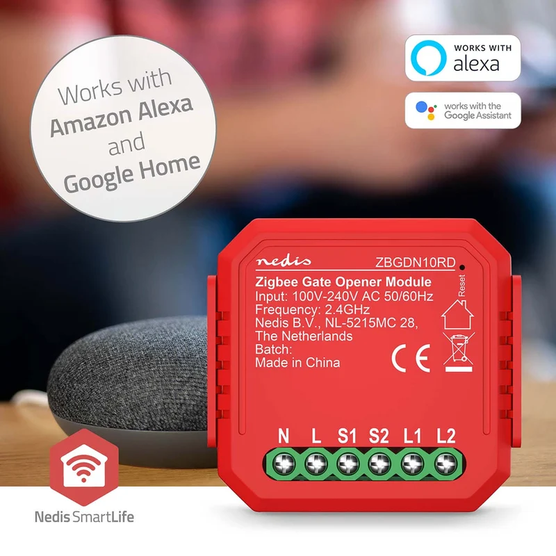 SmartLife inbouwmodule Zigbee 3.0 - Garagedeur Opener - 2.5W