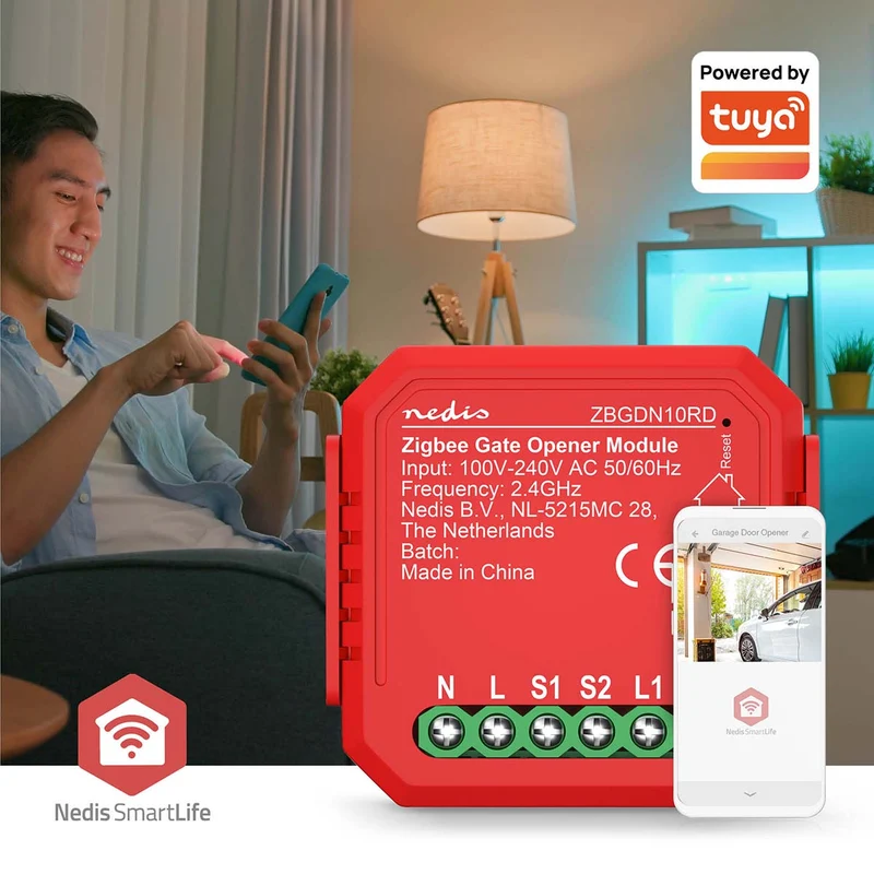 SmartLife inbouwmodule Zigbee 3.0 - Garagedeur Opener - 2.5W