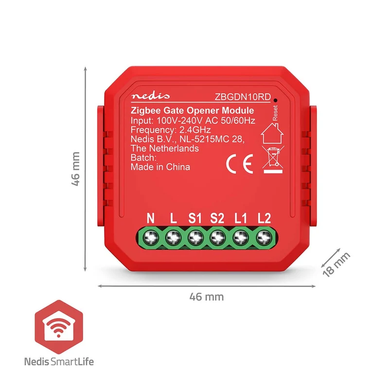 SmartLife inbouwmodule Zigbee 3.0 - Garagedeur Opener - 2.5W