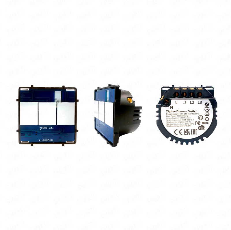 Smartify vPRO Módulo Dimmer de 3 canais Inteligente Zigbee (com neutro) - SYPM3DZB