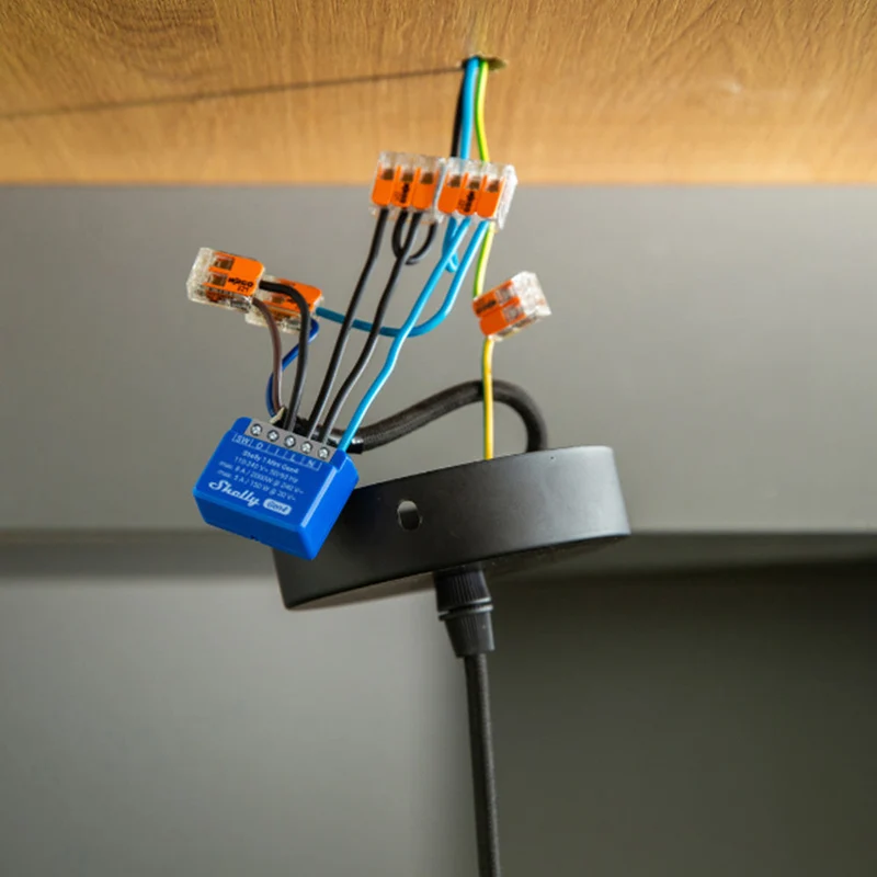 Shelly 1 Mini Gen4 - Módulo para Interruptor 1 botão ou Portão de Garagem 8A WiFi/BT/Zigbee