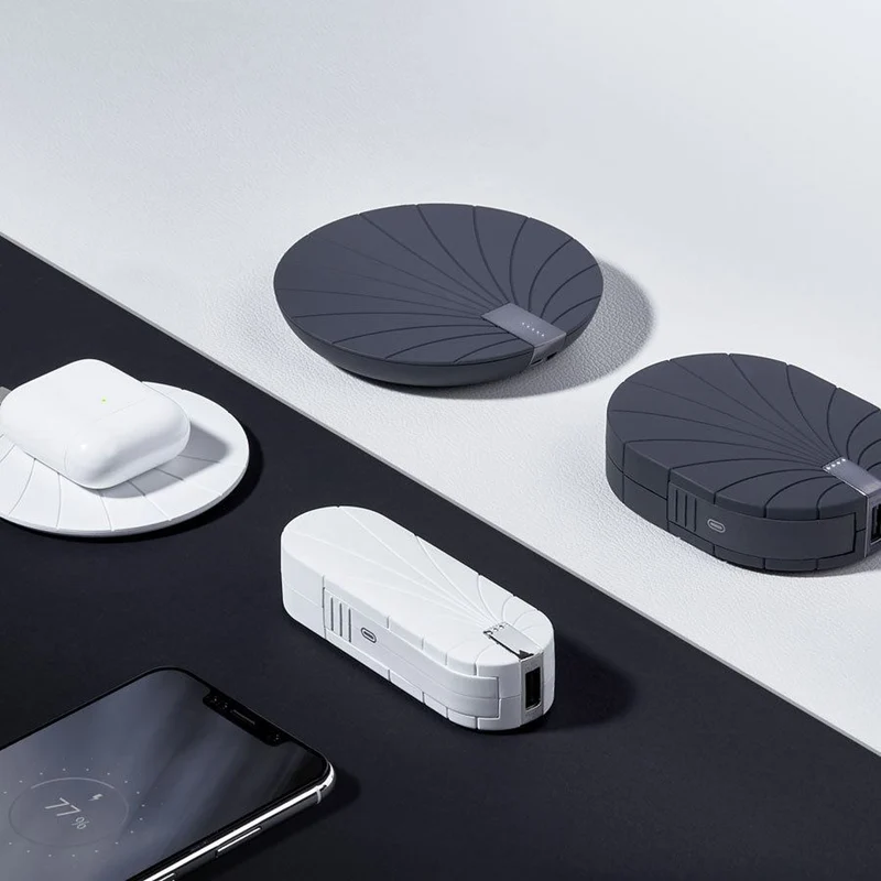 Lexon Bali 5000 mAh powerbank med 10W trådløs oplader, Sort