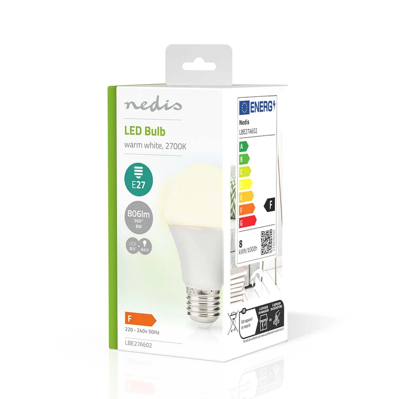 LED-Lamp E27 A60 - 8.0W - 806 lm