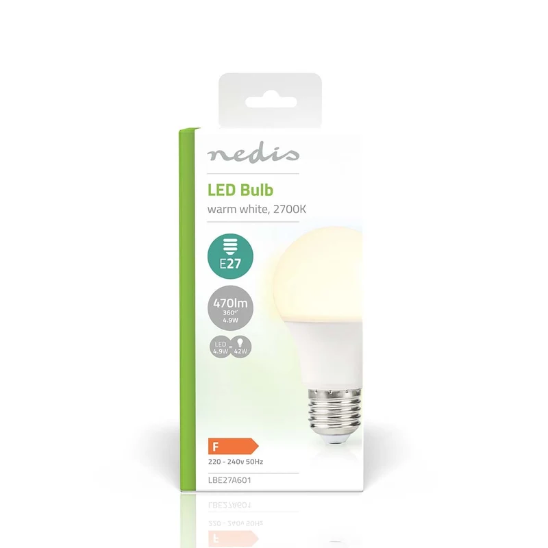 LED-Lamp E27 A60 - 4.9W - 470 lm