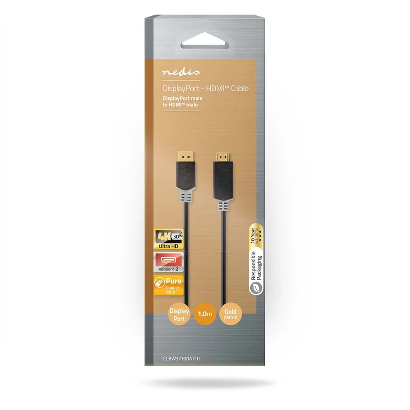 DisplayPort-Kabel DisplayPort Male - HDMI™ Connector - 4K@30Hz