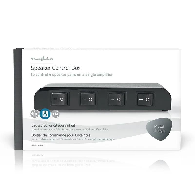 Speaker Control Box Terminal Schroeven - Luidspreker Impedantie: 4-16 Ohm - Maximale Belasting per Kanaal: 150W