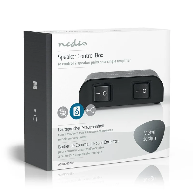 Speaker Control Box Klemmen - Luidspreker Impedantie: 4-16 Ohm - Maximale Belasting per Kanaal: 150W