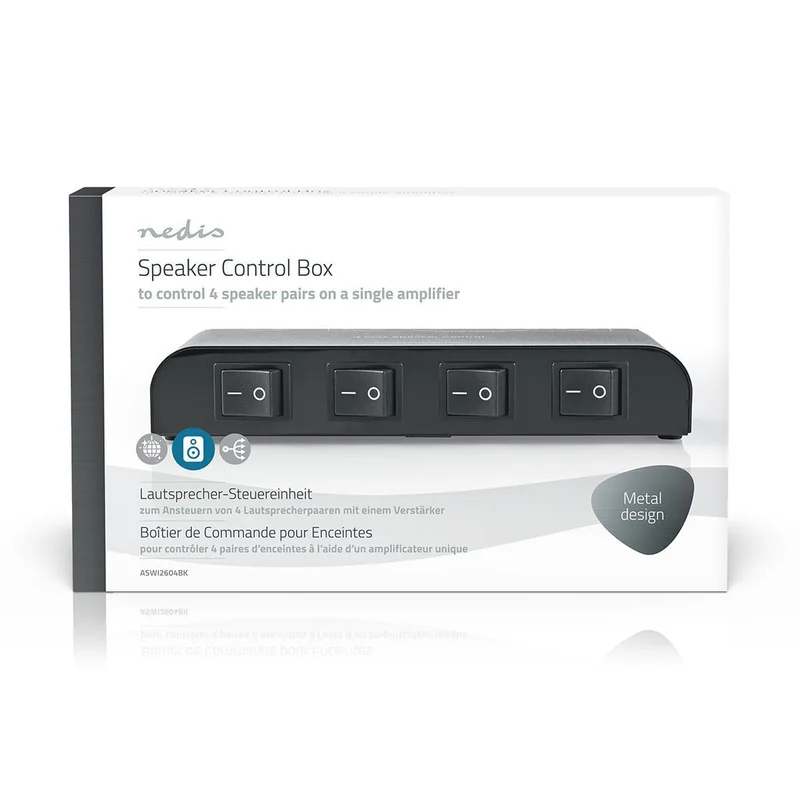 Speaker Control Box Klemmen - Luidspreker Impedantie: 4-16 Ohm - Maximale Belasting per Kanaal: 150W