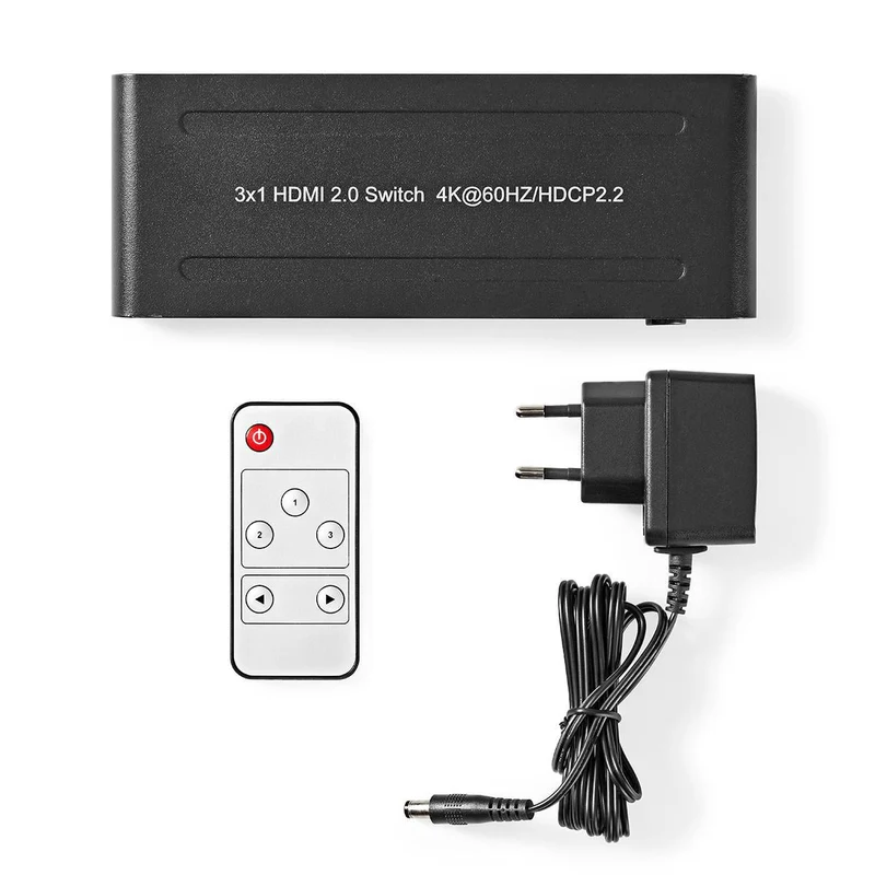 HDMI™-Switch 3x HDMI™ Input - 1x HDMI™ Output - 4K@60Hz