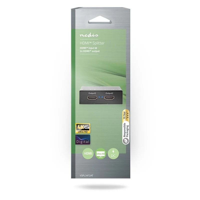 HDMI™-Splitter 2x HDMI™ Output - 4K@60Hz - 18 Gbps