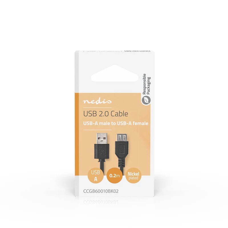 USB-Kabel USB 2.0 - USB-A Male - USB-A Female