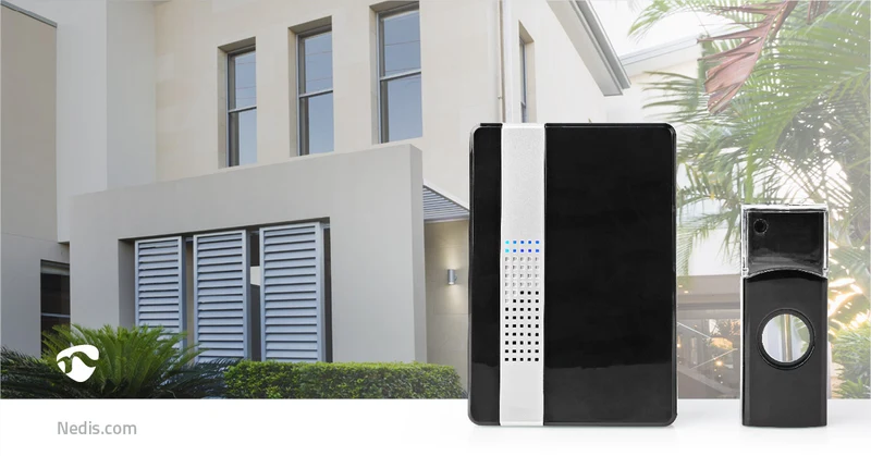 Draadloze Deurbelset Netvoeding - 220 - 240 V AC 50 Hz - 1x CR2032