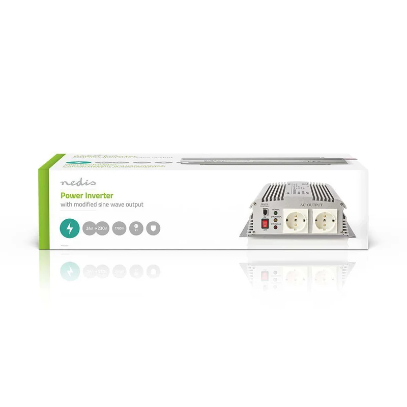 Omvormer Gemodificeerde Sinusgolf Apparaat stroomoutput: Type F (CEE 7/3) - 230 V AC 50 Hz - 1700W
