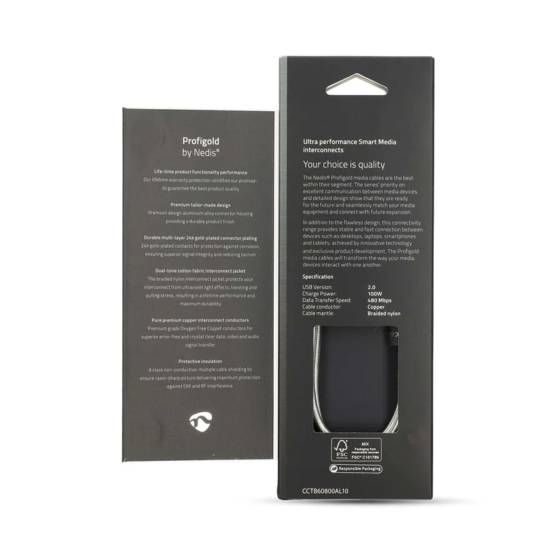 USB-Kabel USB 2.0 - USB-C™ Male - USB-C™ Male