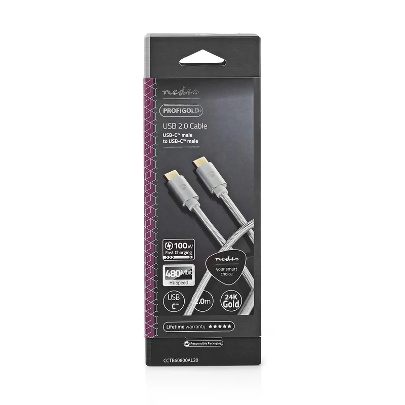 USB-Kabel USB 2.0 - USB-C™ Male - USB-C™ Male