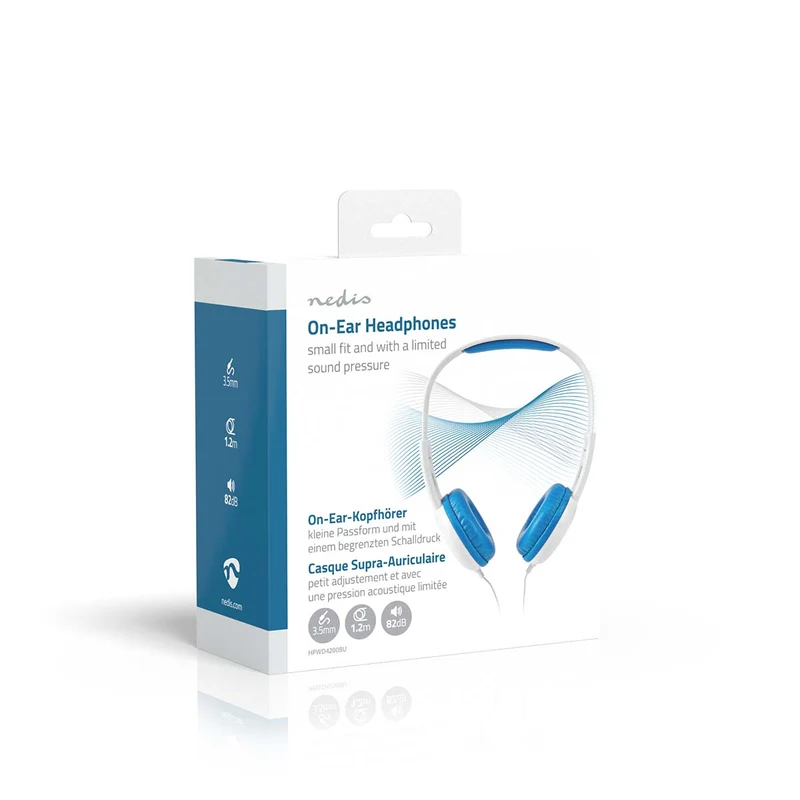 Bedrade On-ear Koptelefoon 3,5 mm - Kabellengte: 1.20m - 82 dB