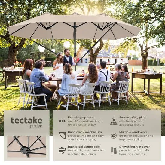 Parasol Silia, Beige