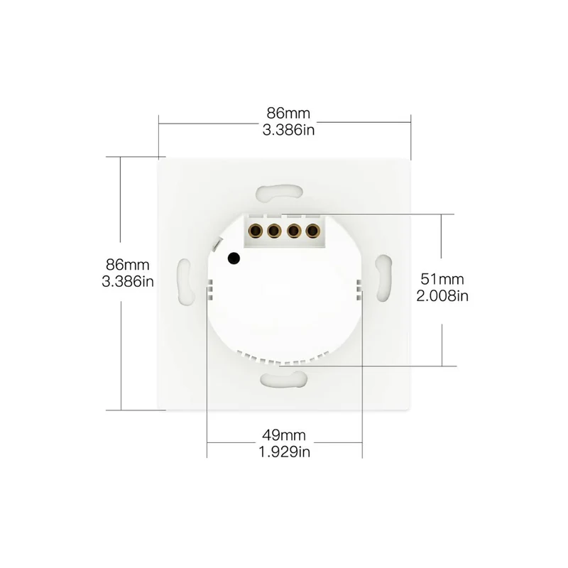 Moes Interruptor sem fios Comando de cenários 3 canais RF433
