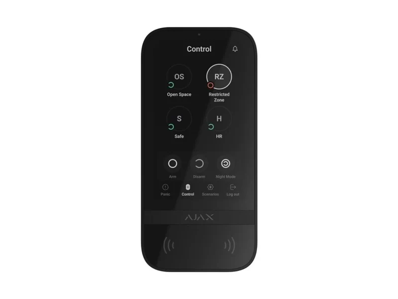 Ajax Keypad Touchscreen Preto - Ajax KEYPADTOUCHSCREEN