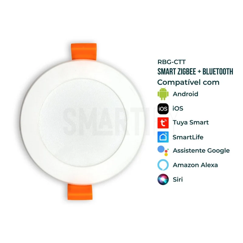 Downlight / Placa / Foco LED Ø96 mm Smart Zigbee (Cores + Branco) Smartify