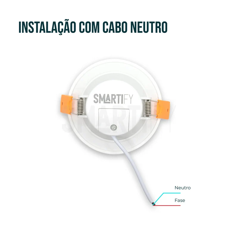 Downlight / Placa / Foco LED Ø96 mm Smart Zigbee (Cores + Branco) Smartify