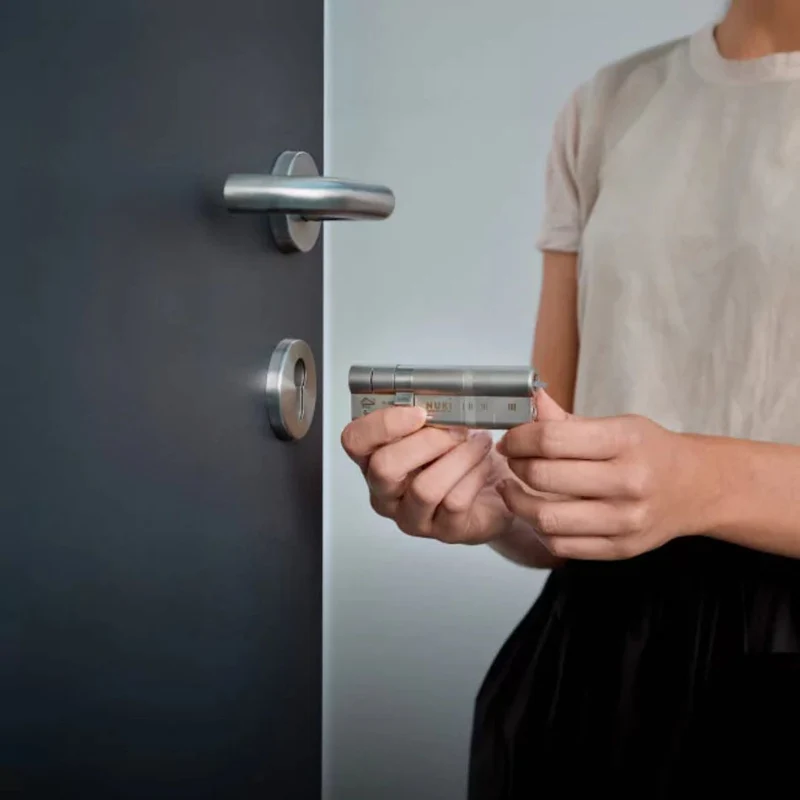 Nuki Smart Lock Ultra BT/WiFi/Matter/Thread - Fechadura Inteligente Digital c/ Cilindro Universal