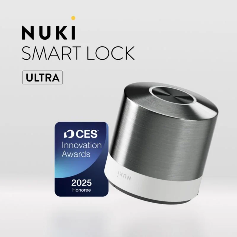 Nuki Smart Lock Ultra BT/WiFi/Matter/Thread - Fechadura Inteligente Digital c/ Cilindro Universal
