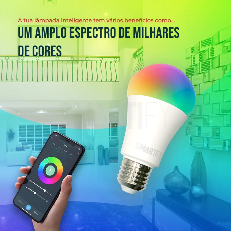 Lâmpada LED RGB - CCT (Cores + Branco) E27 Smart Zigbee Smartify