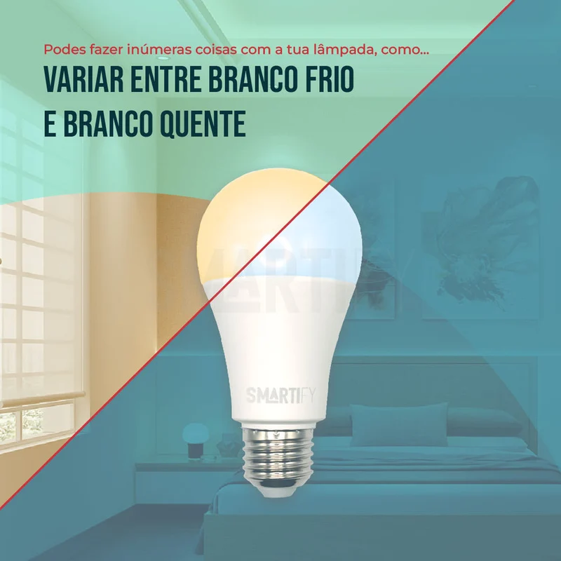 Lâmpada LED RGB - CCT (Cores + Branco) E27 Smart Zigbee Smartify