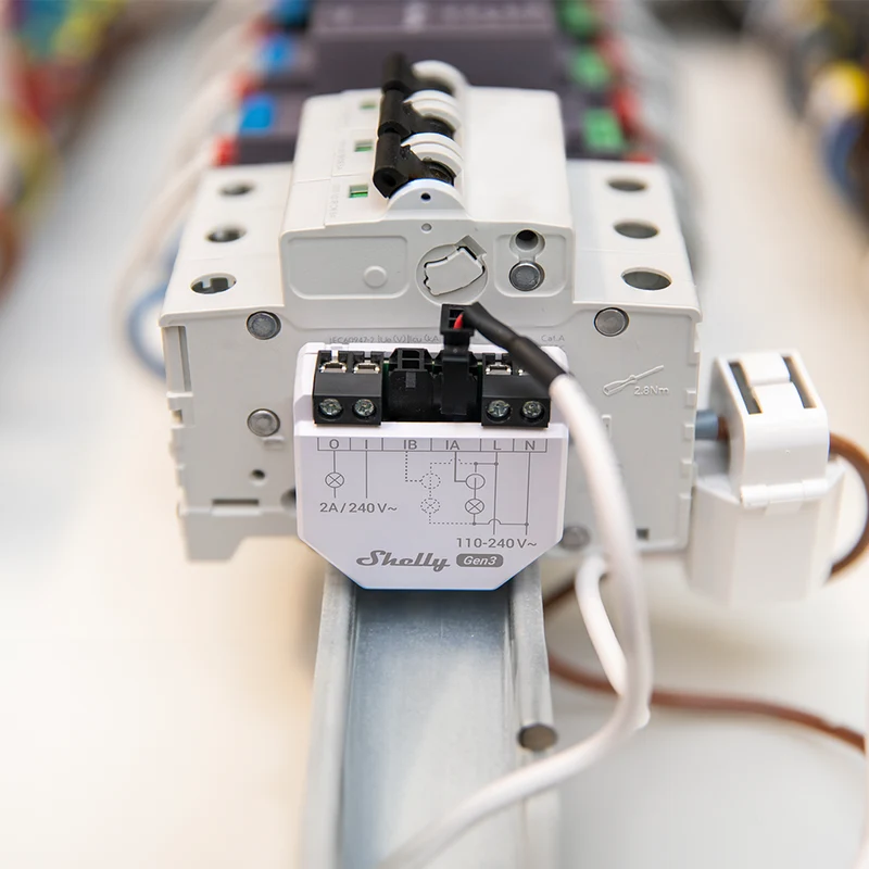 Shelly EM Gen3 c/ Núcleo 50 A - Para Monitorização e Consumo de Energia WiFi/BT