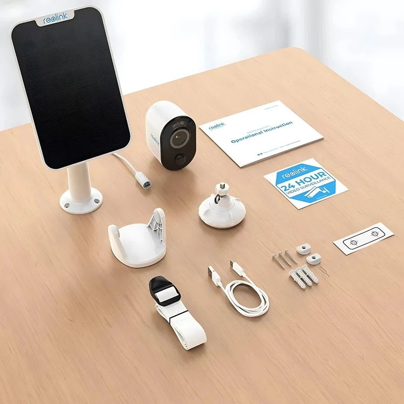 Reolink Argus Series B310 Câmara de Segurança com Bateria Recarregável e Painel Solar - Smart WiFi