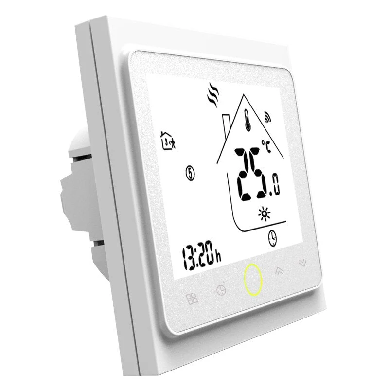 Moes Termostato Inteligente para Piso Radiante Eléctrico Smart WiFi Branco