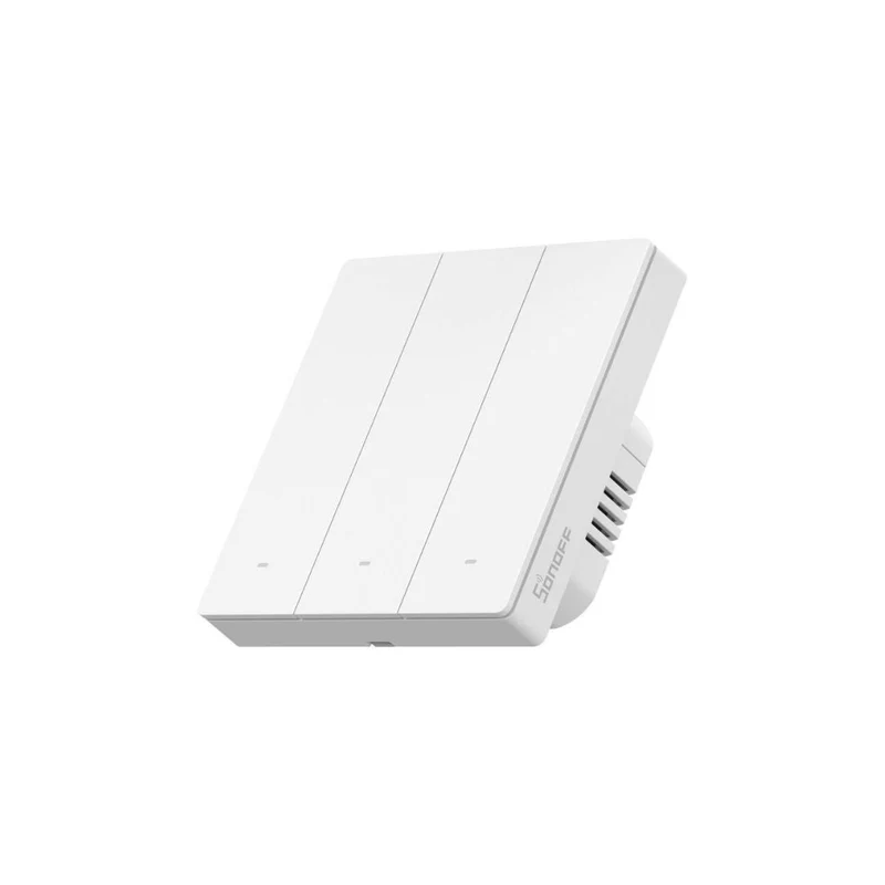 Sonoff M5 Interruptor Inteligente Pressão de 3 canais 86mm Branco WiFi Matter - Sonoff M5-3C-86W