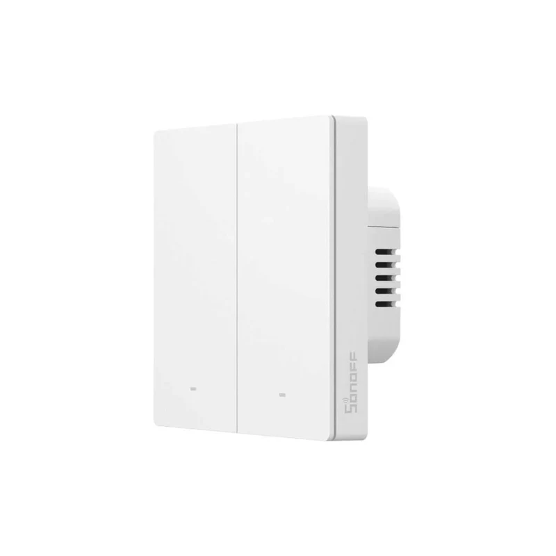 Sonoff M5 Interruptor Inteligente Pressão de 2 canais 86mm Branco WiFi Matter - Sonoff M5-2C-86W