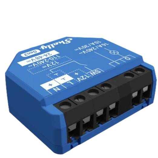 Shelly 1 Gen3 - Módulo Interruptor 16A WiFi e Bluetooth