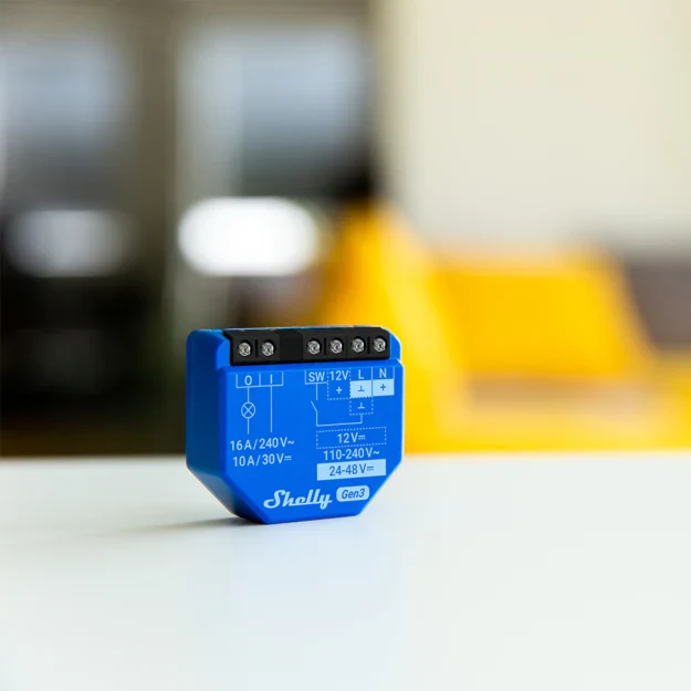 Shelly 1 Gen3 - Módulo Interruptor 16A WiFi e Bluetooth