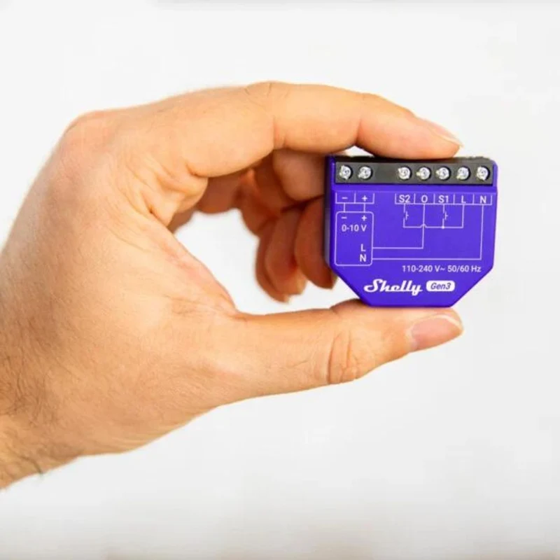 Shelly Dimmer 0/1-10V PM Gen3 - Módulo controlador inteligente WiFi
