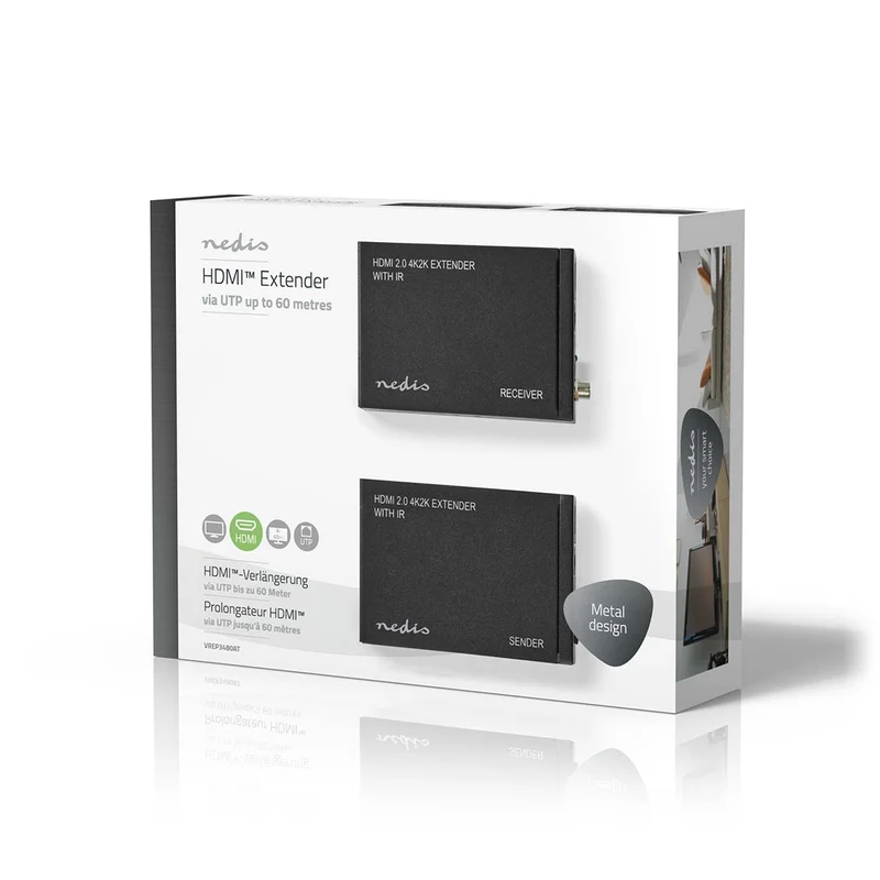 HDMI™-Extender Over Cat6 - tot 60 m - 4K@60Hz