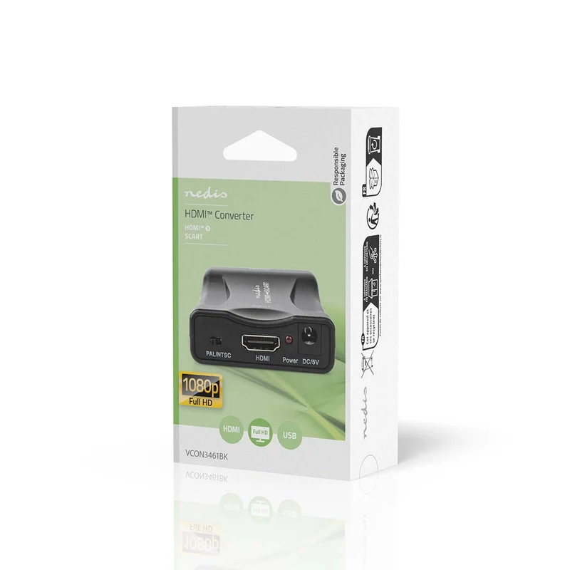 HDMI™-Converter HDMI™ Input - SCART Female - 1-weg
