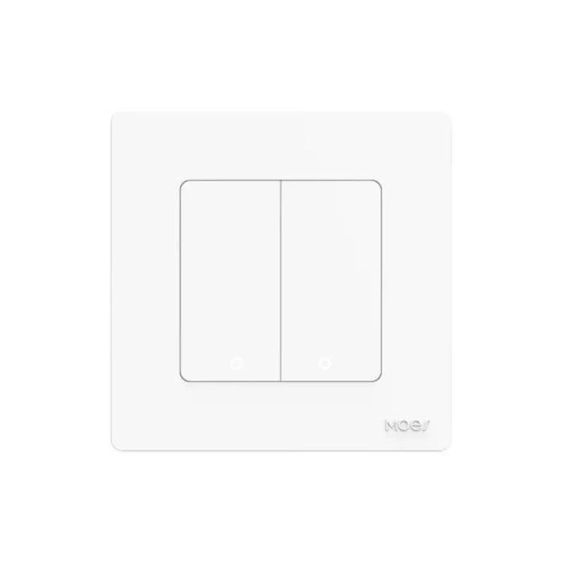 MOES Interruptor de 2 Botões Zigbee - Série Star Ring