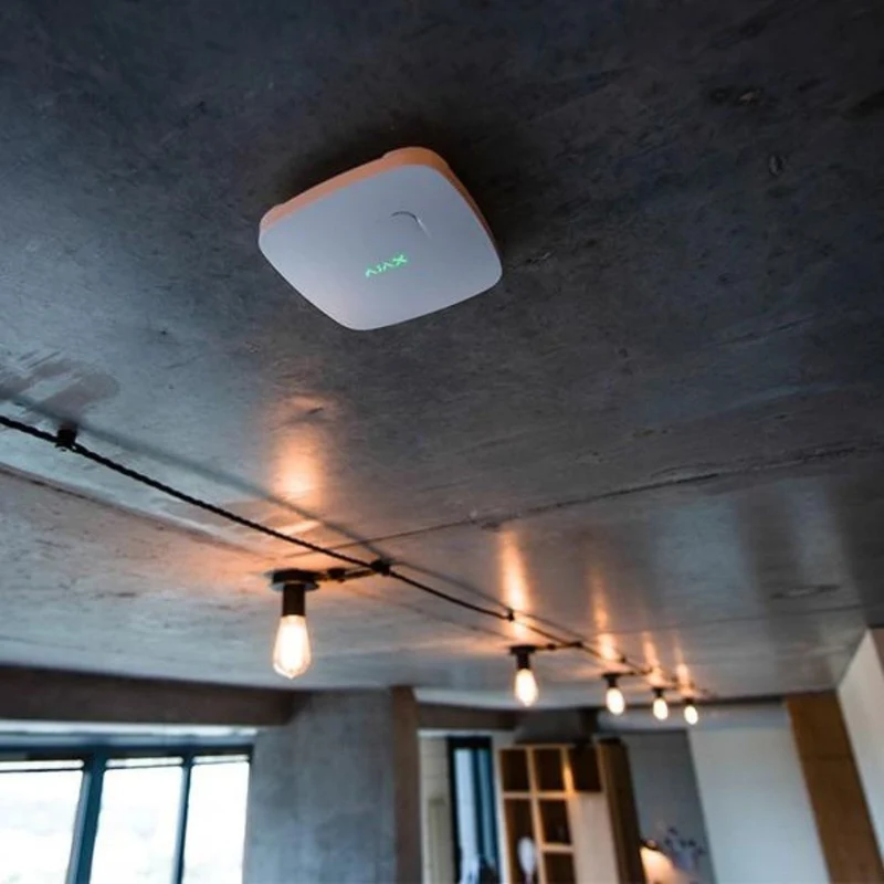Detector de fumo e sensor de temperatura Branco - Ajax FireProtect