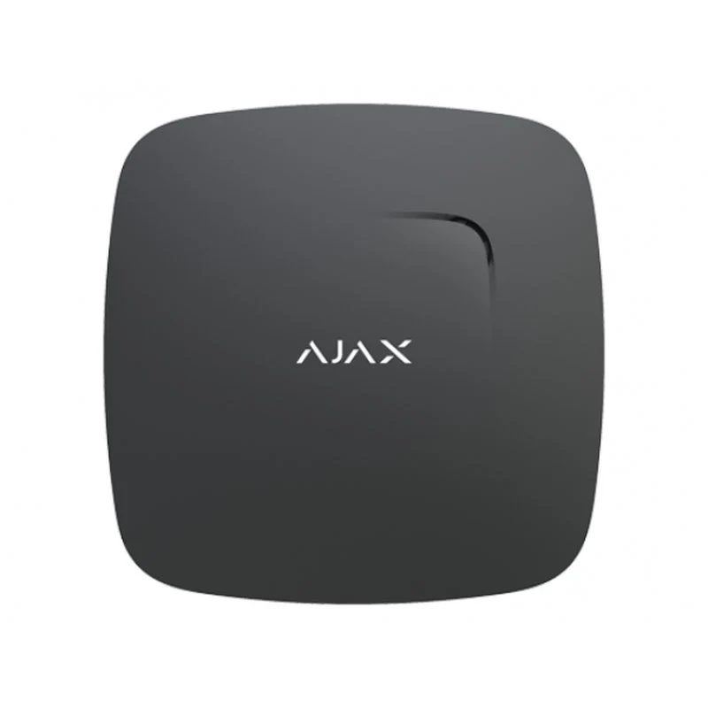 Detector de fumo e sensor de temperatura Preto - Ajax FireProtect