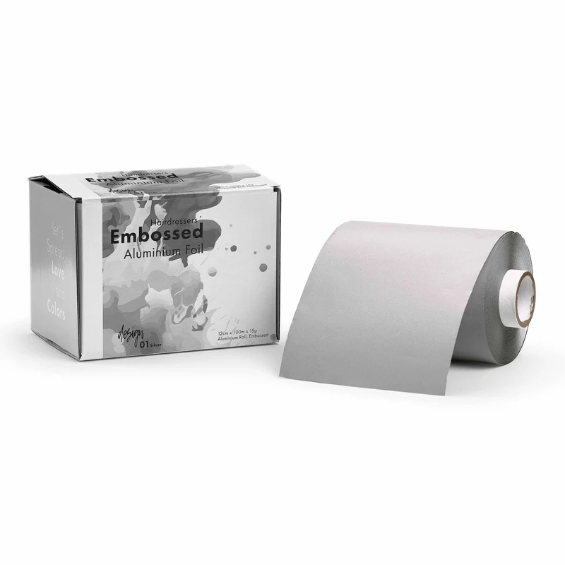 Folie Embossed 12 cm/15 my/100 m Silver (8860)
