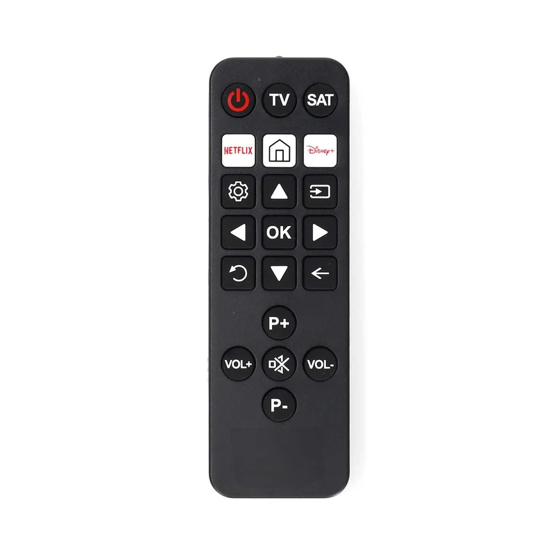 Universele Afstandsbediening Voorgeprogrammeerd - 2 Apparaten - Disney + Button / Netflix Knop