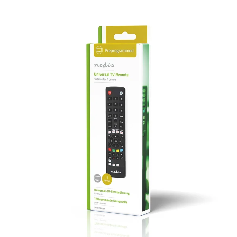 Universele Afstandsbediening Voorgeprogrammeerd - 1 Apparaat - Amazon Prime / Disney + Button / Google Play Knop / Netflix Knop / Youtube Knop